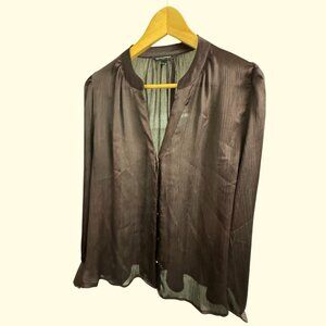 Banana Republic Factory Satin Blouse | Size Medium